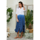 Autour Du Lin - Robe - Marine - Femme