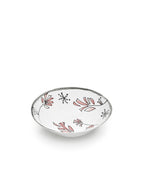 Midnight Flowers - Lot De 2 Bols Bas - L - Porcelaine Bone China - Fiore Rosa