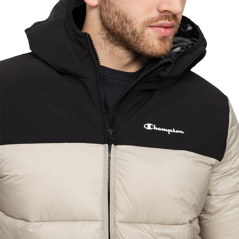 Doudoune À Capuche Champion - Beige