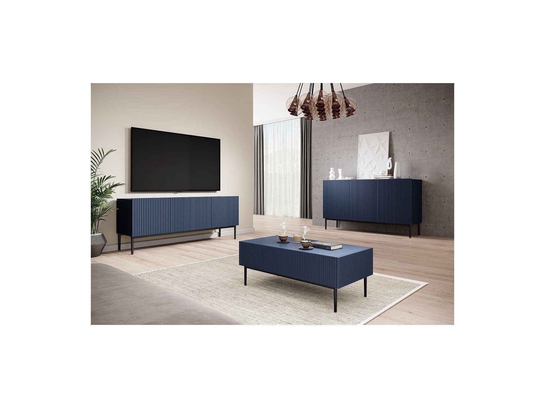 Kasha - Buffet 3 Portes - Pieds Noirs