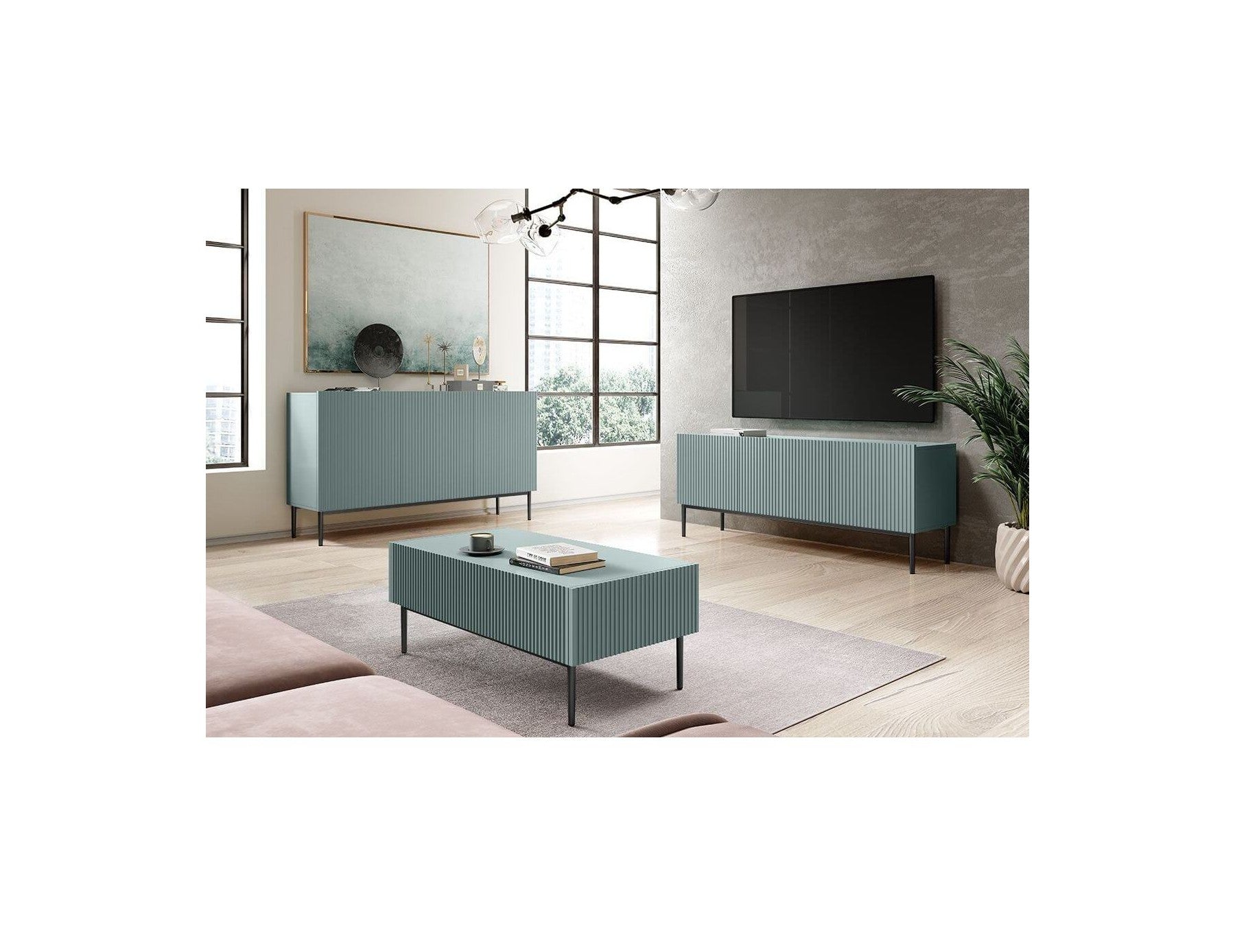 Kasha - Buffet 3 Portes - Pieds Noirs