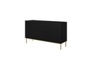 Kasha - 3 Door Sideboard - Gold Feet