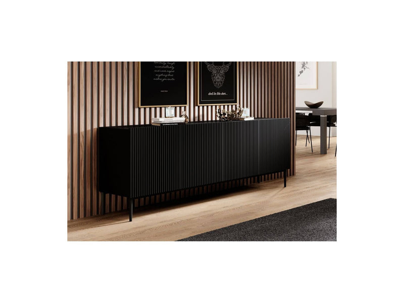 Buffet 4 Portes  - Kasha - Pieds Noir