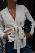 Lucien Ecru Kimono Vest