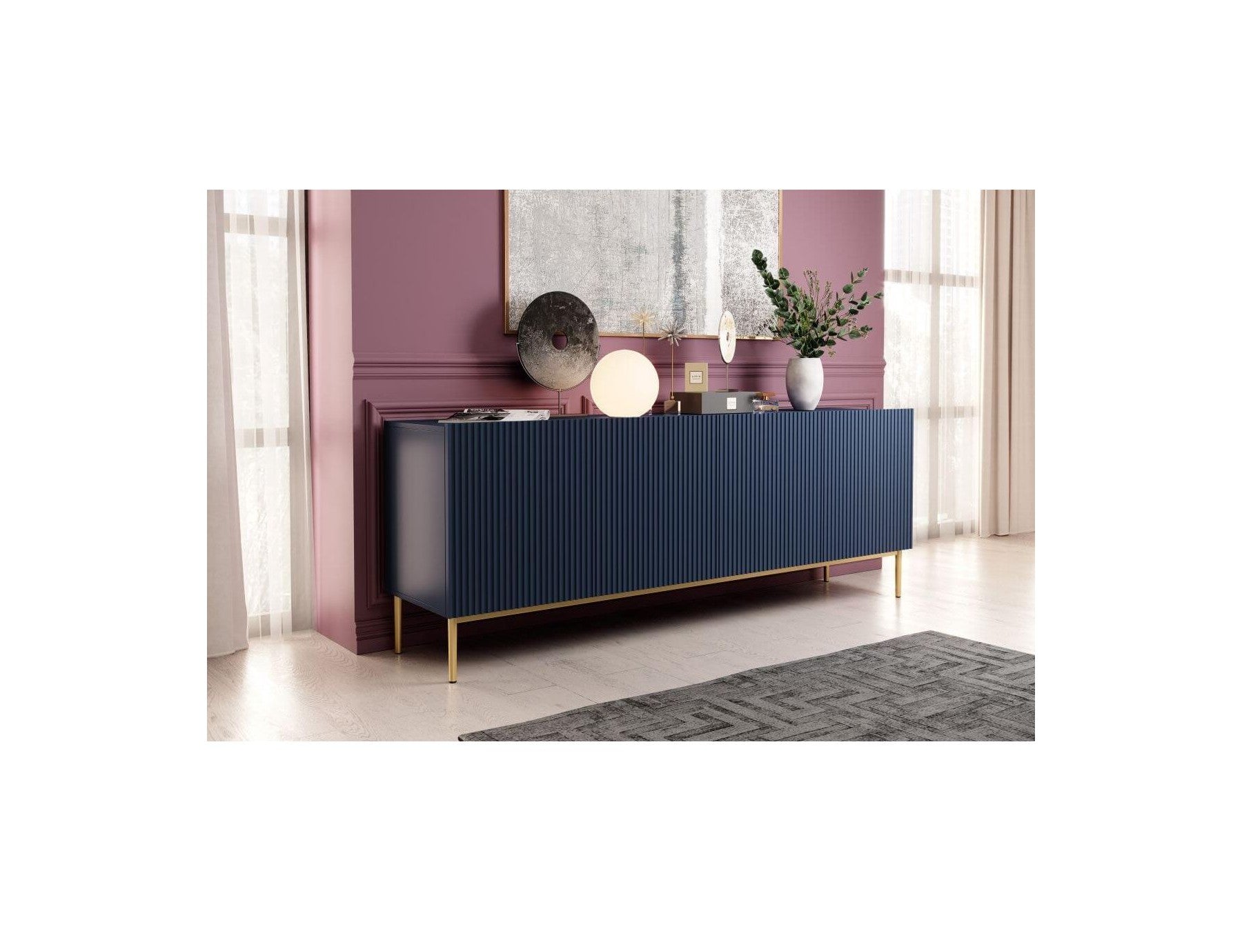 Kasha - Buffet 4 Portes - Pieds Or