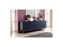 Kasha - 4 Door Sideboard - Gold Feet