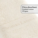 Serviette + Gant De Toilette Blanc Cassé