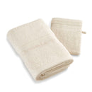 Serviette + Gant De Toilette Blanc Cassé