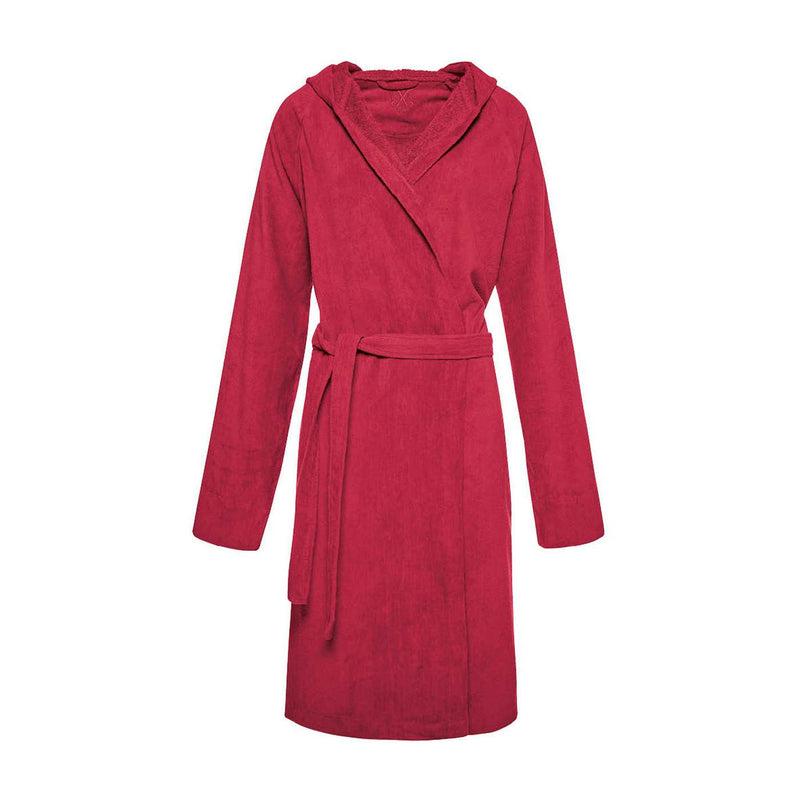 Peignoir Avec Capuche En Coton Ultra Absorbant - Bordeaux