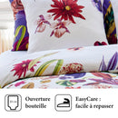 Jardin Tropical - Housse De Couette + Taie(s) D'Oreiller Satin De Coton Jardin Floral Multico
