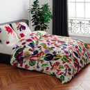 Jardin Tropical - Housse De Couette + Taie(s) D'Oreiller Satin De Coton Jardin Floral Multico