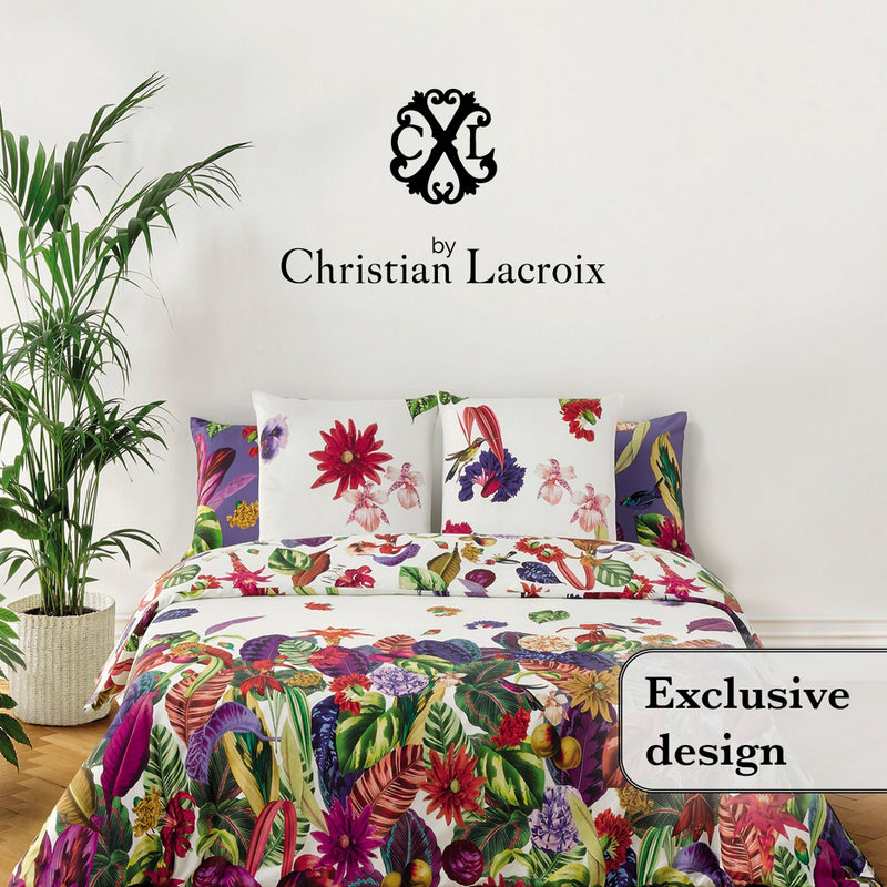 Jardin Tropical - Housse De Couette + Taie(s) D'Oreiller Satin De Coton Jardin Tropical Multico