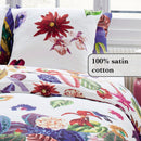 Jardin Tropical - Housse De Couette + Taie(s) D'Oreiller Satin De Coton Jardin Tropical Multico