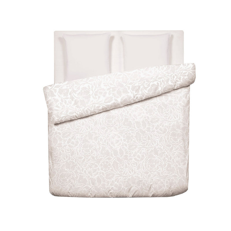 Arabesque - Housse De Couette + Taie(s) D'Oreiller Satin De Coton Arabesque Taupe