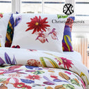 Jardin Tropical - Drap-Housse Satin De Coton Uni Blanc Cassé