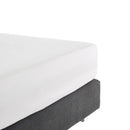 Jardin Tropical - Drap-Housse Satin De Coton Uni Blanc Cassé
