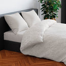 Arabesque - Drap-Housse Satin De Coton Uni Taupe