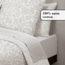 Arabesque - Drap-Housse Satin De Coton Uni Taupe