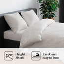 Arabesque - Drap-Housse Satin De Coton Uni Taupe