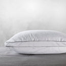 Arabesque - Coussin Carré Coeur Mémoire De Forme + Protège Oreiller - Blanc