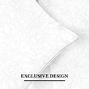 Arabesque - Coussin Carré Coeur Mémoire De Forme + Protège Oreiller - Blanc