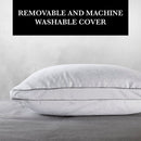 Arabesque - Coussin Carré Coeur Mémoire De Forme + Protège Oreiller - Blanc