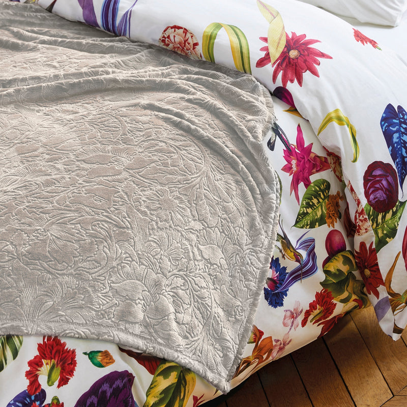 Arabesque - Maxi Plaid/Couvre-Lit - Dessin : Arabesque Taupe