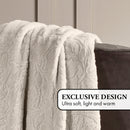 Arabesque - Maxi Plaid/Couvre-Lit - Dessin : Arabesque Taupe