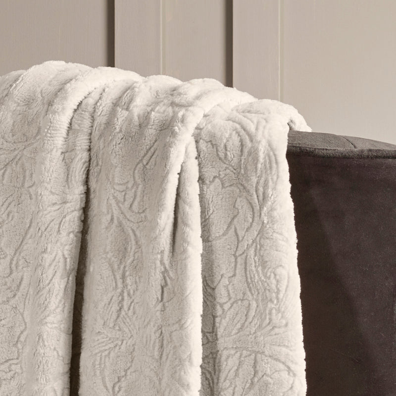 Arabesque - Maxi Plaid/Couvre-Lit - Dessin : Arabesque Taupe