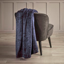 Arabesque - Maxi Plaid/Couvre-Lit - Dessin : Arabesque Aubergine