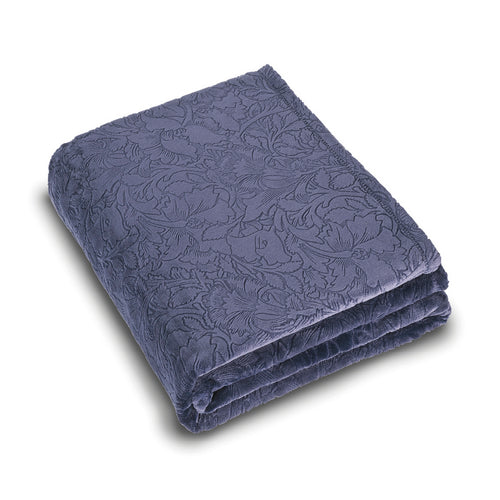 Arabesque - Maxi Plaid/Couvre-Lit - Dessin : Arabesque Aubergine