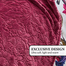 Arabesque - Maxi Plaid/Couvre-Lit - Dessin : Arabesque Bordeaux