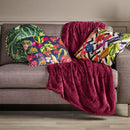 Arabesque - Maxi Plaid/Couvre-Lit - Dessin : Arabesque Bordeaux