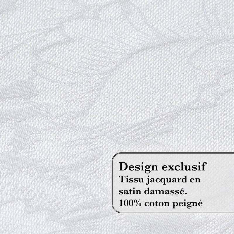 Arabesque - Set De 4 Serviettes Arabesque Blanc