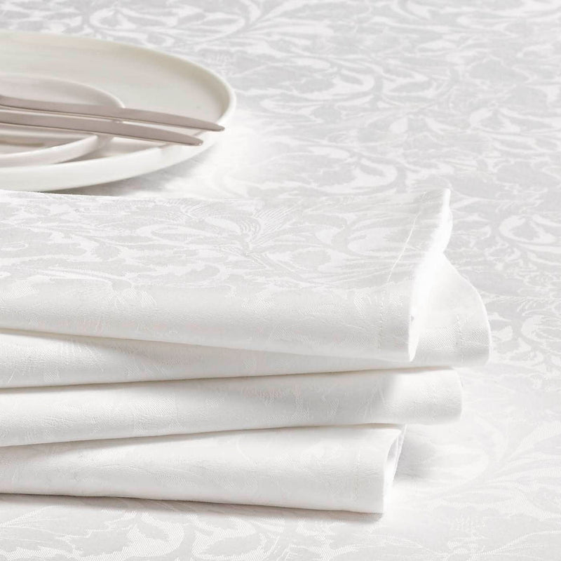 Arabesque - Set De 4 Serviettes Arabesque Blanc