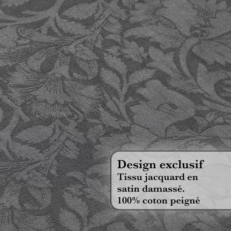 Arabesque - Set De 4 Serviettes Arabesque Gris Foncé