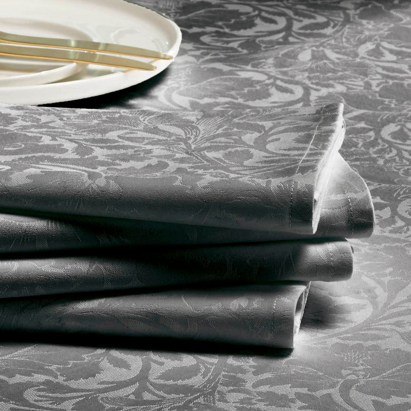 Arabesque - Set De 4 Serviettes Arabesque Gris Foncé