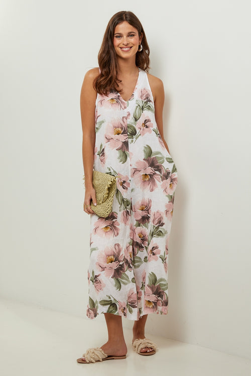 Autour Du Lin - Combinaison - Blanc - Femme