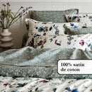 Semis - Housse De Couette + Taie(s) D'Oreiller Satin De Coton Semis Jaune