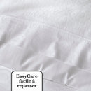 Jacquard - Taie De Traversin Satin De Coton Tissé Jacquard Arles Blanc