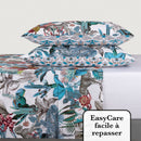 Zanzibar - Ensemble De Draps Satin De Coton Zanzibar Blanc