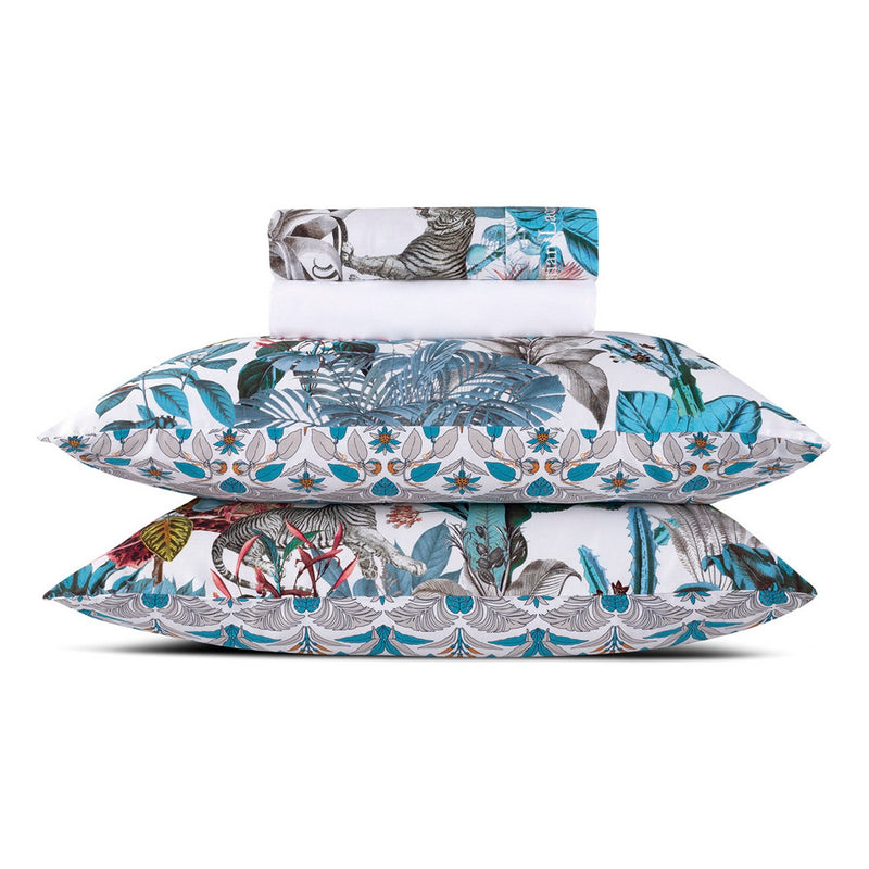 Zanzibar - Ensemble De Draps Satin De Coton Zanzibar Blanc