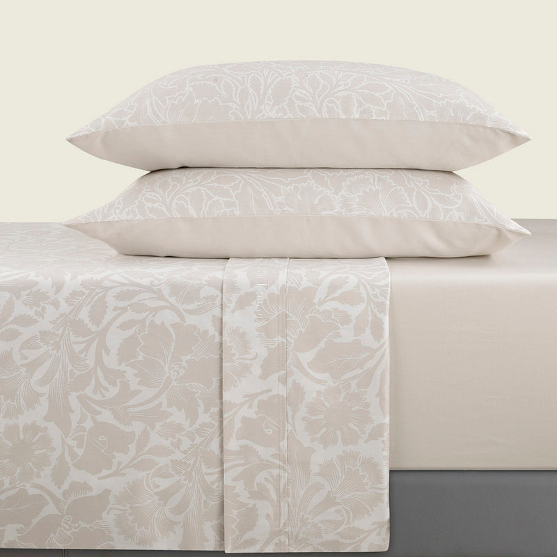 Arabesque - Ensemble De Draps Satin De Coton Arabesque Taupe