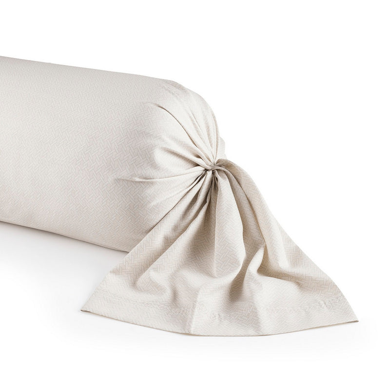 Garden - Taie De Traversin Satin De Coton Garden Micro Taupe