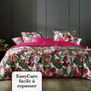 Garden - Taie De Traversin Satin De Coton Garden Micro Fuchsia
