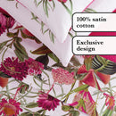 Garden - Ensemble De Draps Satin De Coton Garden Fuchsia