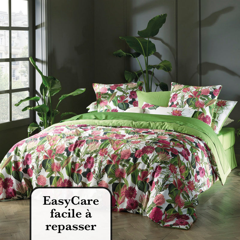 Garden - Taie De Traversin Satin De Coton Garden Micro Vert
