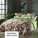 Garden - Taie De Traversin Satin De Coton Garden Micro Vert