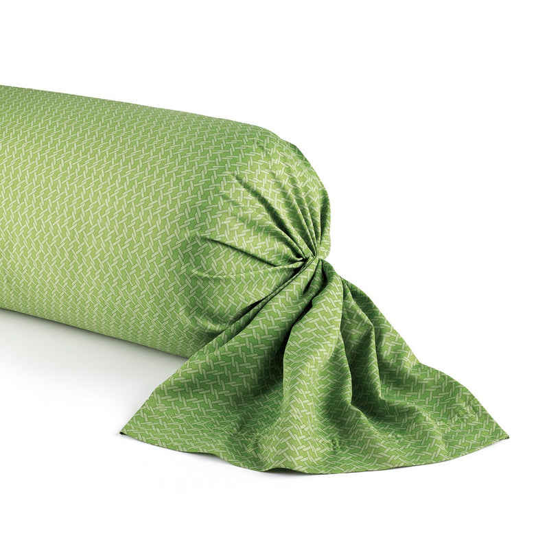 Garden - Taie De Traversin Satin De Coton Garden Micro Vert