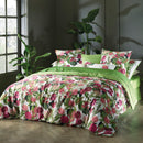 Garden - Taie De Traversin Satin De Coton Garden Micro Vert